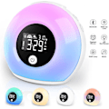 Miniatyrbild 5 av 5: Wake Up Light ljus väckarklocka med bluetooth högtalare, väckarklocka barn med nattlampa, resor