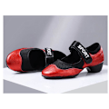 Miniatyrbild 3 av 5: Bekväma dansskor som andas för kvinnor Square Dance Shoes 3C193 Red 39