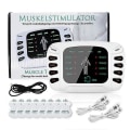 Miniatyrbild 1 av 2: Tens Ems muskelstimulator elektrisk pulsmassager Digital terapimaskin Akupunktur Kroppsmassage Muskler Elektrostimulator