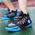Miniatyrbild 5 av 5: Barn Basketskor Mode Pojkar Flickor Sneakers Andas Sportskor 2207 Black 34