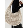 Miniatyrbild 4 av 4: Casual axelväskor med stor kapacitet Designer Ruched-handväska Lyxig nylon vadderad vadderad Crossbody-väska.