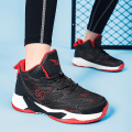 Miniatyrbild 5 av 5: Barn Pojkar Flickor Sneakers Löparskor som andas Mode Sportskor 3A8802 BlackRed 34