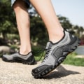 Miniatyrbild 5 av 5: Vandringsskor för män Trailrunning Skor Halksäkra Fitness Promenad Jogging Sneakers 3C2009 Gray 42