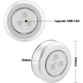 Miniatyrbild 2 av 5: Nattlampor Led-lampa 6st självhäftande LED-spotlampa Extra belysning för skåptrappa