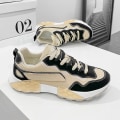 Miniatyrbild 2 av 4: Herrsneakers Andas löparskor Mode Sportskor Casual 22B-02 Khaki 42