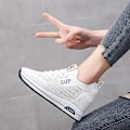 Miniatyrbild 4 av 5: Casual för kvinnor Andas Loafers Mode Höjdökande skor 2Dkhs-3A White 40