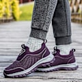 Miniatyrbild 4 av 5: Män Kvinnor Sneakers Andningsbara promenadskor Mode Sportskor Äldreskor Yj9207 Purple 44