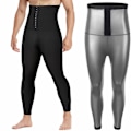 Miniatyrbild 1 av 4: Män Body Shaper Thermo Bastu Byxor Sweat Waist Trainer Leggings Bantning Underkläder Viktminskning Träning Kompression Shapewear,blå S M