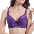 Miniatyrbild 3 av 5: Plus Size BH Sexig Bralette Crop Top Underkläder Push Up Axelbandslös BH Bh Spets Kvinna BH Underkläder BH Subjektador Biustonosz, rosa B and 38 to 85