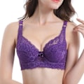 Miniatyrbild 3 av 5: Plus Size BH Sexig Bralette Crop Top Underkläder Push Up Axelbandslös BH Bh Spets Kvinna BH Underkläder BH Subjektador Biustonosz, rosa C and 38 to 85