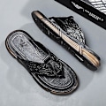 Miniatyrbild 3 av 5: Herrtofflor Kohudssandaler Flip-flops Mode Beach Shoes 1G2110 42