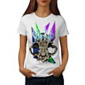Miniatyrbild 1 av 3: Skrämmande skräckclown Skrämmande män Royal Bluet-shirt M