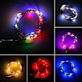 Miniatyrbild 3 av 5: 2m 20 LED-knapp Batteridriven Led Koppartråd String Fairy Lights Party