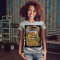 Miniatyrbild 2 av 3: Rökande Lion Beast T-shirt för kvinnor M