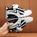 Miniatyrbild 5 av 5: Pojkar Flickor Sneakers Andas löparskor Mode Sportskor 3Ab817 BlackWhite 30