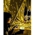Miniatyrbild 3 av 3: Roterande Starry Fjärrkontroll Sky Projection Night Light Med Bluetooth Music Sensor (Rosa)
