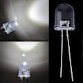 Miniatyrbild 1 av 5: 20st 10mm 0,5w Vit 290 000 mcd 40° Large Chip Ultra Bright LED-lampor