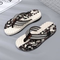 Miniatyrbild 4 av 5: Flip-flops herrtrosor Sandaler Komforttofflor för stranden 3Cx1667 Brown 47