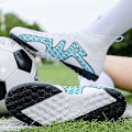 Miniatyrbild 5 av 5: Fotbollsskor för män Halkfria fotbollsskor Klossar Gräs Fotbollssneakers Yjck15-1 White 34