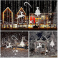Miniatyrbild 1 av 3: Vattentät Ip44 Utomhus/inomhus 4w 4 LEDs Färgglad Led Projektor Jul