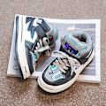 Miniatyrbild 4 av 5: Sneakers för barn Andas Pojkar Flickor Skateboard Skor Löparskor 01 Black 30