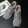 Miniatyrbild 3 av 5: Herrsneakers Andas löparskor Mode Sportskor 3A2201 Gray 41