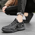 Miniatyrbild 5 av 5: Promenadskor för män Andas Flying Woven Mesh joggingskor Halkfria sneakers 3C9903 Black 41