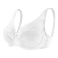 Miniatyrbild 1 av 5: Dam BH Mode Sexig Spets BH Push Up Plus Size Bralette Tunn Cup Bygel BH Bygel Underkläder Underkläder Topp C D Cup, vit 100C D