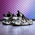 Miniatyrbild 2 av 4: Pojkar Flickor Basketskor Barn Sneakers Andas Sportskor 2202 BlackWhite 34