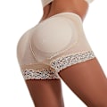 Miniatyrbild 2 av 5: Damsvamp vadderad Push Up Control Trosor Butt Lifter Seamless Fake Ass Trosa Underkläder För Kvinna Bröllop Body Shapers Shor,svart Asian size L