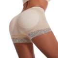 Miniatyrbild 2 av 5: Damsvamp vadderad Push Up Control Trosor Butt Lifter Seamless Fake Ass Trosa Underkläder För Kvinna Bröllop Body Shapers Shor,svart Asian size XL
