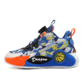 Miniatyrbild 2 av 5: Basketskor för pojkar Mode Halkfria sneakers Sportskor som andas 3B2301 Blue 39