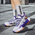 Miniatyrbild 5 av 5: Basketskor för män Mode löparskor Andas Sneakers 3C805 Purple 45