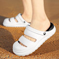 Miniatyrbild 4 av 4: Herr Dam Strandtofflor Mode Sandaler Utomhus Inomhusskor 2766 WhitetBlack 40-41