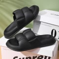 Miniatyrbild 3 av 5: Herrsandaler Mode Casual Andas strandskor a019 Black 44