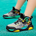 Miniatyrbild 5 av 5: Barn Basketskor Mode Pojkar Flickor Sneakers Andas Sportskor 7692 Gray 32