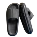 Miniatyrbild 1 av 5: Summer Slides Tofflor Plattform Strandsandaler Unisex Tofflor Snabbtorkande Black 42-43
