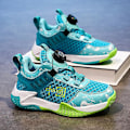 Miniatyrbild 3 av 5: Barn Sneakers Pojkar Basketskor Halkfria Barn Sportskor 3B0373 Cyan 37