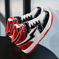 Miniatyrbild 5 av 5: Barn Sneakers Andas Pojkar Flickor Skateboard Skor Löparskor 8136 Red 34
