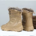 Miniatyrbild 4 av 5: Vintersnöskor för herr Vattentäta skor Anti-halk Casual Lätt vandringskänga 2J2103 Khaki 47