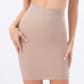 Miniatyrbild 3 av 5: Hög midja Magkontroll Slips Kvinna Sömlös Bantning Halv Slip Underkläder Shapewear Body Shaper Underklänning Underklänning Shapers,beige L