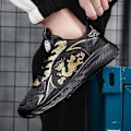 Miniatyrbild 3 av 5: Casual för män Andas Mode Flat Shoes 0315 Black 44