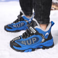 Miniatyrbild 5 av 5: Pojkar Flickor Vandringsskor Andas Sneakers Halkfria vinterskor för barn 1205 Blue 34
