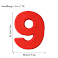 Miniatyrbild 1 av 2: Perfekt nummerform Cake Form Silikon Digital Cake Form Cake Numbers Form