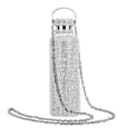 Miniatyrbild 1 av 5: 350ml/500ml/750ml isolerad flaska strass inlagd thermal rostfritt stål Barnisolerad vattenkopp för resor Silver 750ML
