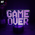 Miniatyrbild 3 av 3: 3d Nattlampa Spelrum Skrivbordsinstallation Belysning Dekor På bordet Ps Gamepad Form Game Con
