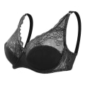 Miniatyrbild 5 av 5: Dam BH Mode Sexig Spets BH Push Up Plus Size Bralette Tunn Cup Bygel BH Bygel Underkläder Underkläder Topp C D Cup,röd 100C D