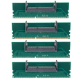 Pikkukuva 1 / 5: 4x Ddr3 Kannettava So-Dimm To Desktop Dimm Muisti Ram Liitin Adapteri Ddr3 Uusi Laptop Inte sovitin