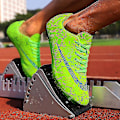 Pikkukuva 4 / 5: Miesten yleisurheilukengät Spikes Track Race Jumping Tennarit Professional Running Nail Spikes Kengät Hj259 Green 44