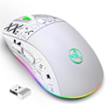 Pikkukuva 4 / 5: 2,4 GHz:n langaton Bluetooth -hiiri Pelihiiri 3-tilan Rgb-taustavalo Langaton Optinen USB pelihiiri 3600dpi ladattava mykistyshiiri White